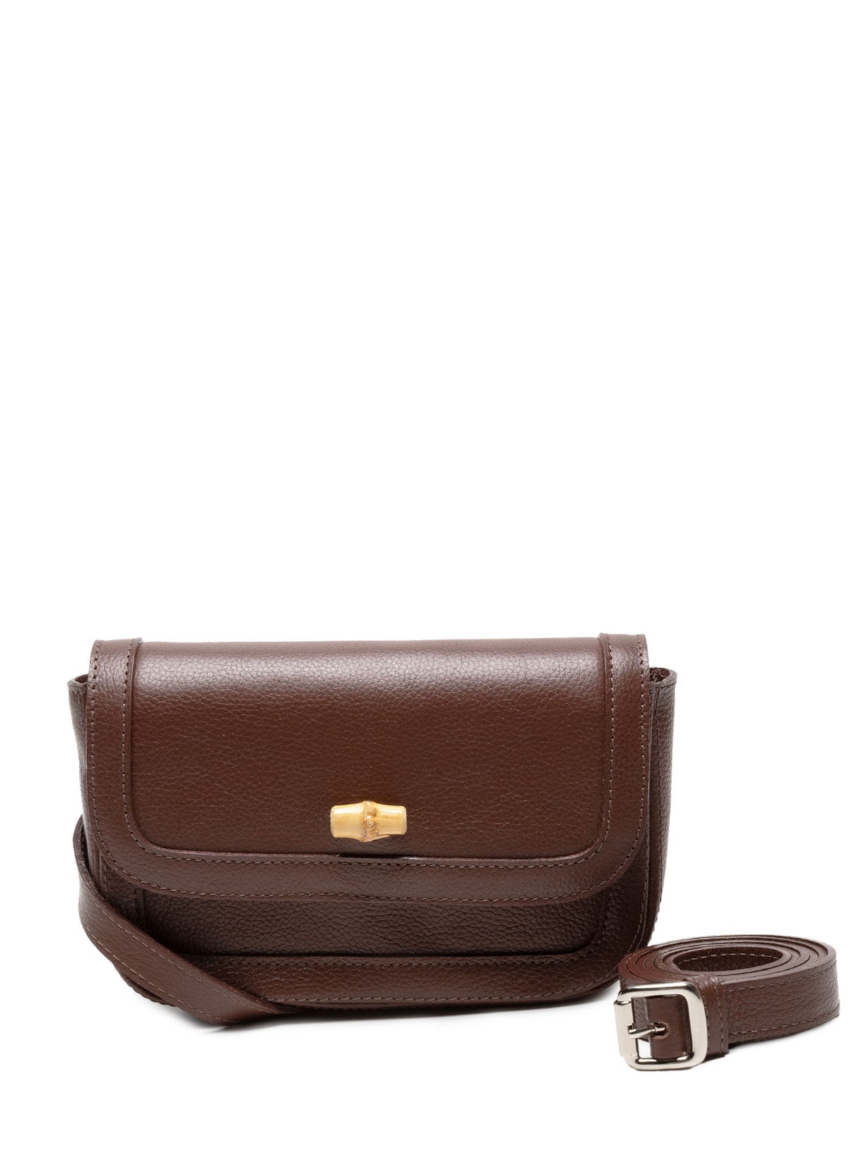 Pochete Feminina Maya Couro - Marrom