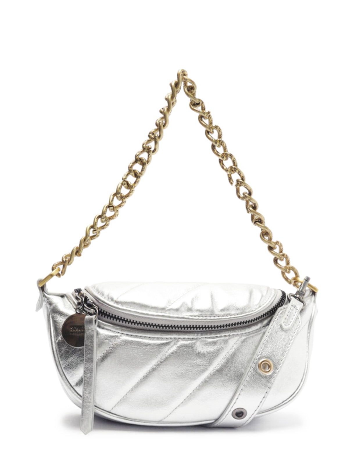 Pochete Feminina Metalizada - Prata