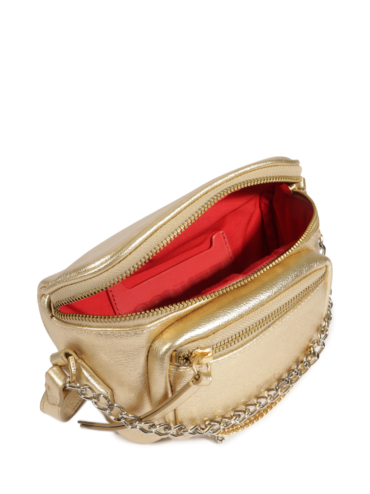 Pochete Feminina Pequena Easy Fly Metal Dourado Schutz