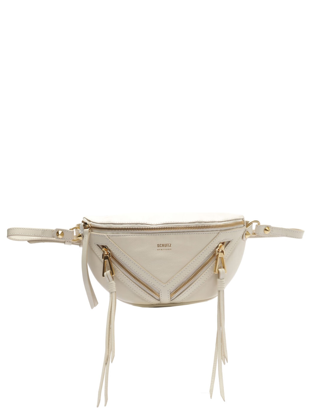 Pochete Feminina Suri Couro - Off White