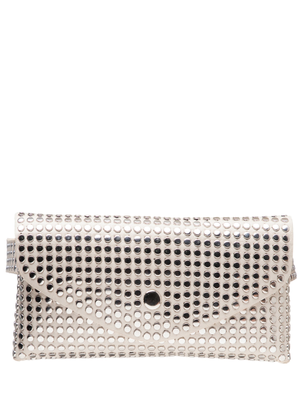 Pochete Feminina Tachas - Prata