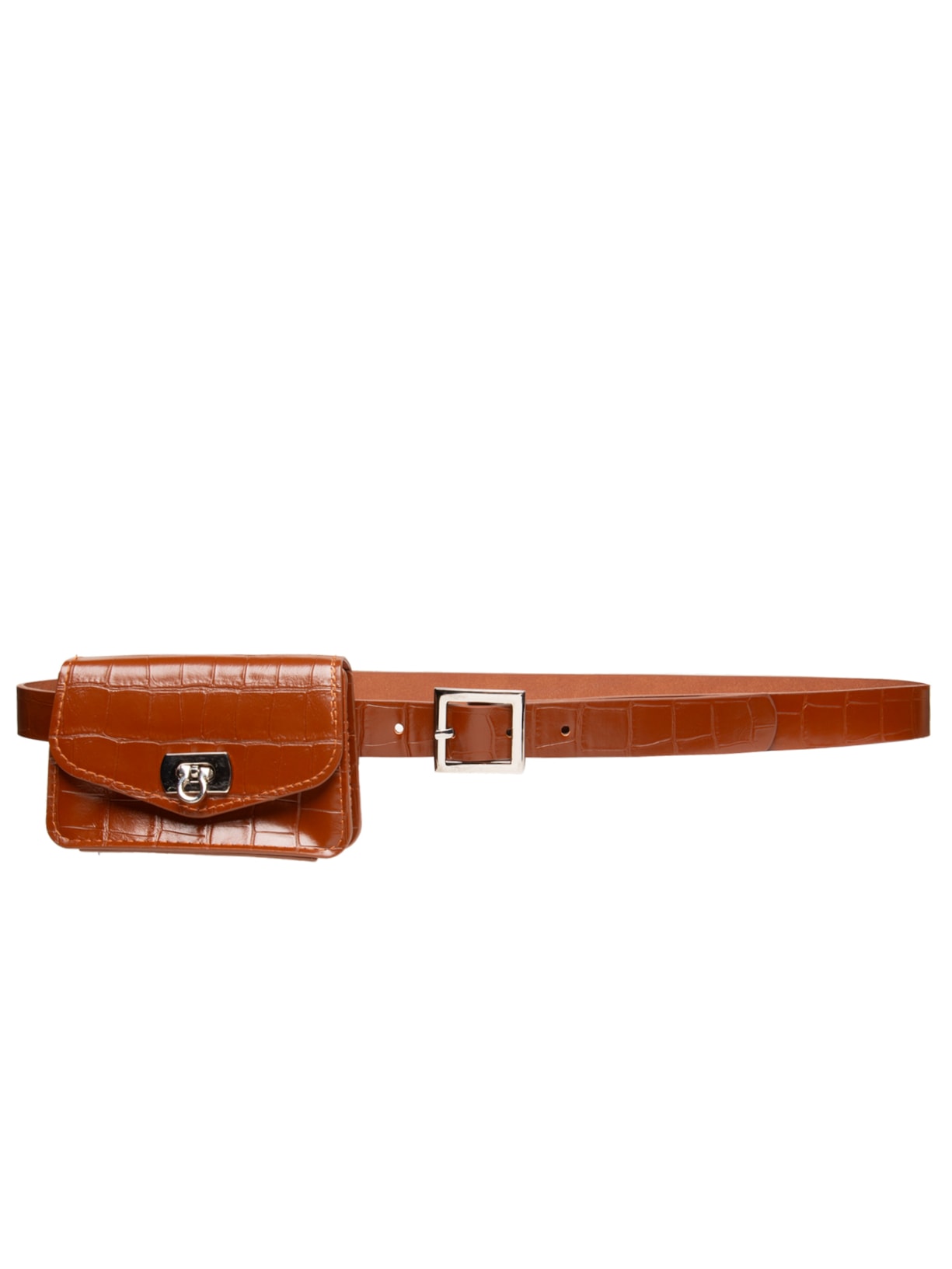 Pochete Feminina Texturizada - Marrom