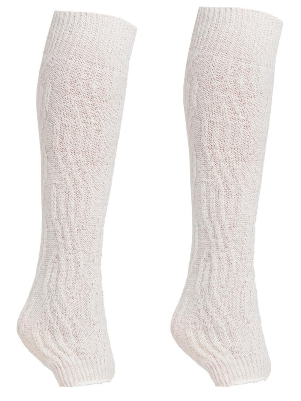 Polaina Canelada Branco Calzedonia