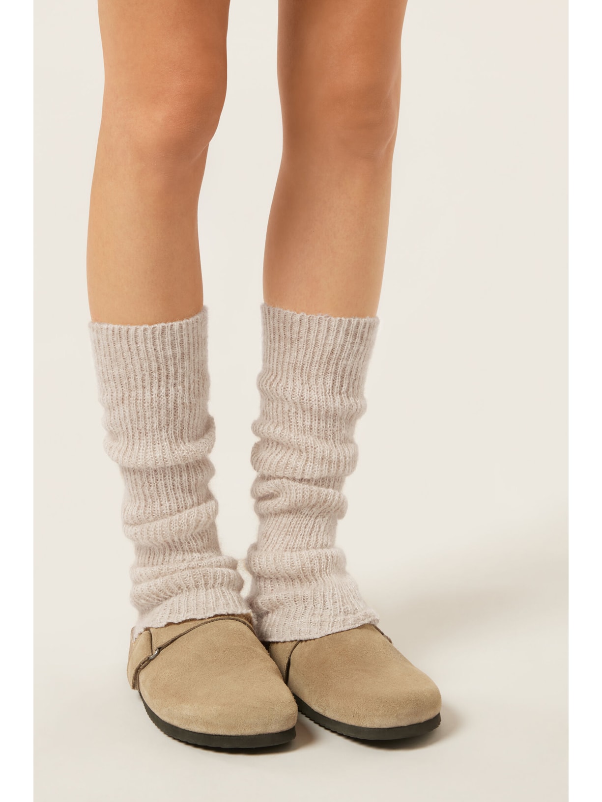 Polaina Com Efeito Soft Bege Calzedonia