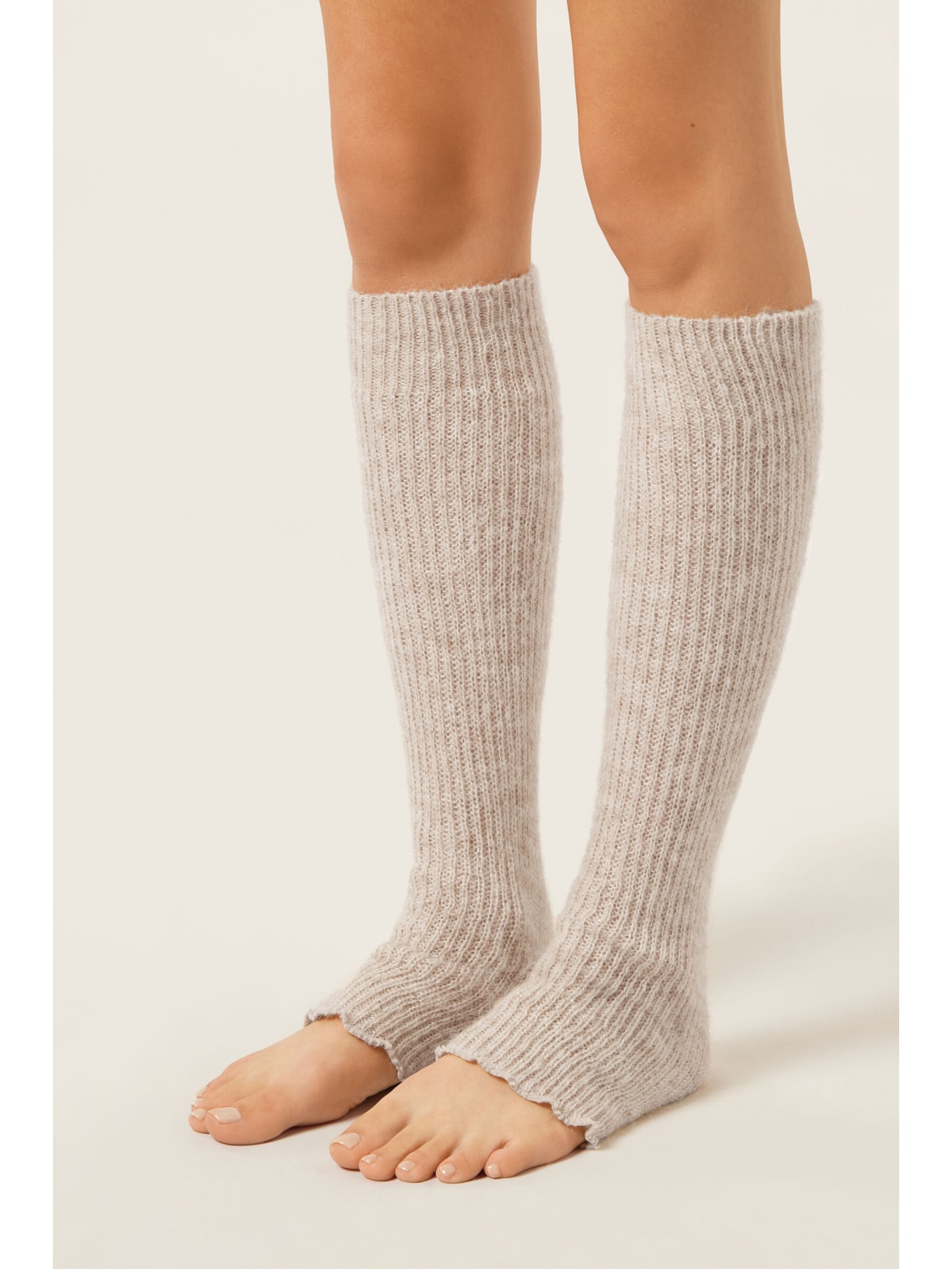 Polaina Com Efeito Soft Bege Calzedonia