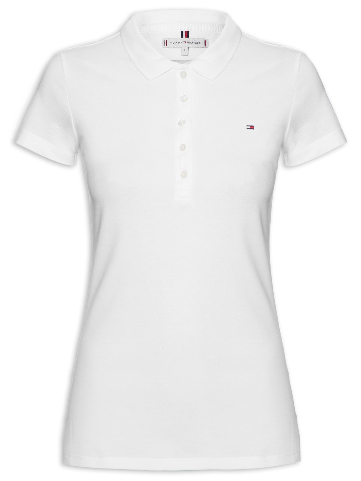 Polo Femiina Slim - Branco