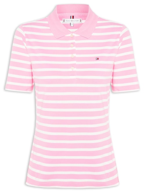 Pólo Feminina 1985 Regular Pique SS - Rosa