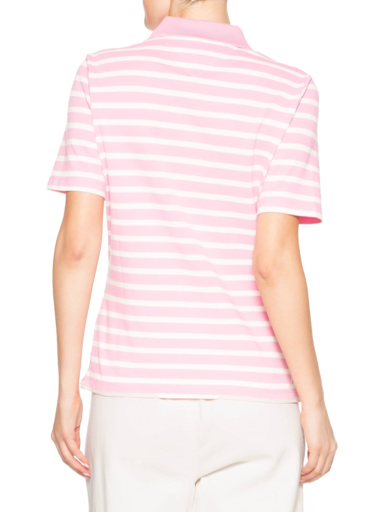 Pólo Feminina 1985 Regular Pique SS Rosa Tommy Hilfiger