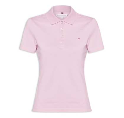 Polo Feminina 1985 Slim Piquet - Rosa