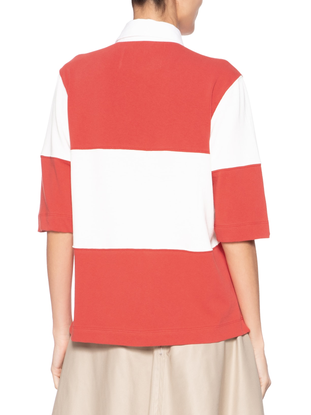 Polo Feminina Bicolor Vermelho J.chermann