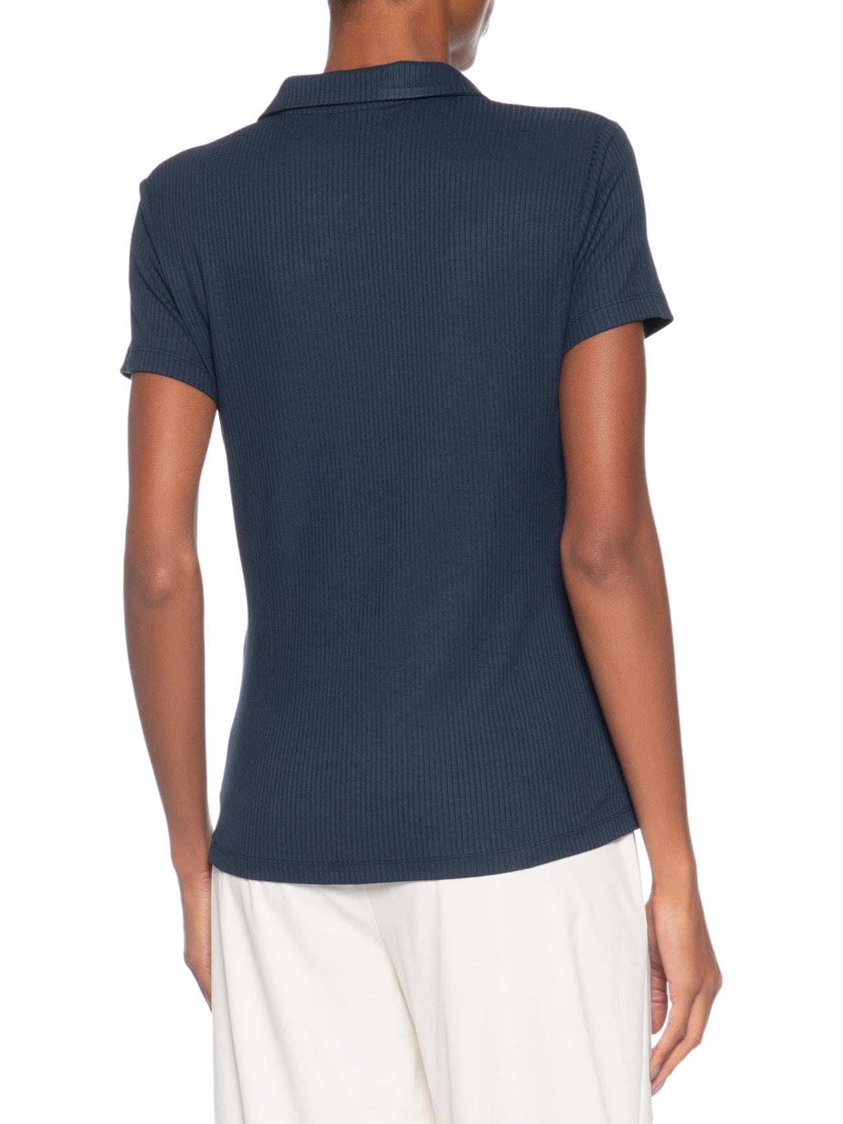 Polo Feminina Core Lady Relax W SS Azul Ea7 Emporio Armani