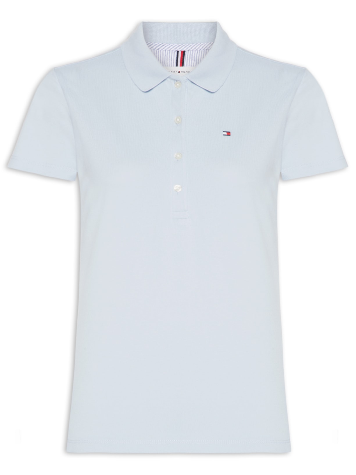 Polo Feminina Cotton Piquê Classic - Azul