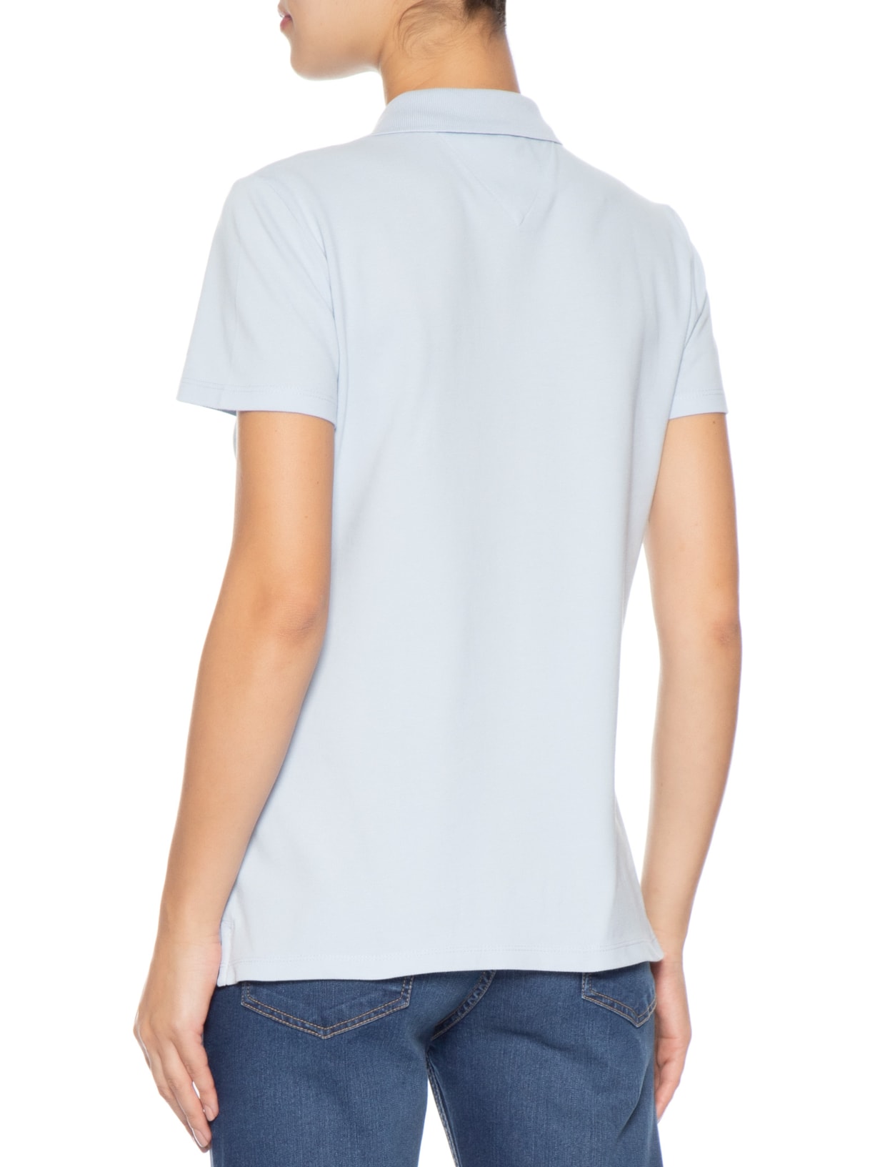Polo Feminina Cotton Piquê Classic Azul Tommy Hilfiger