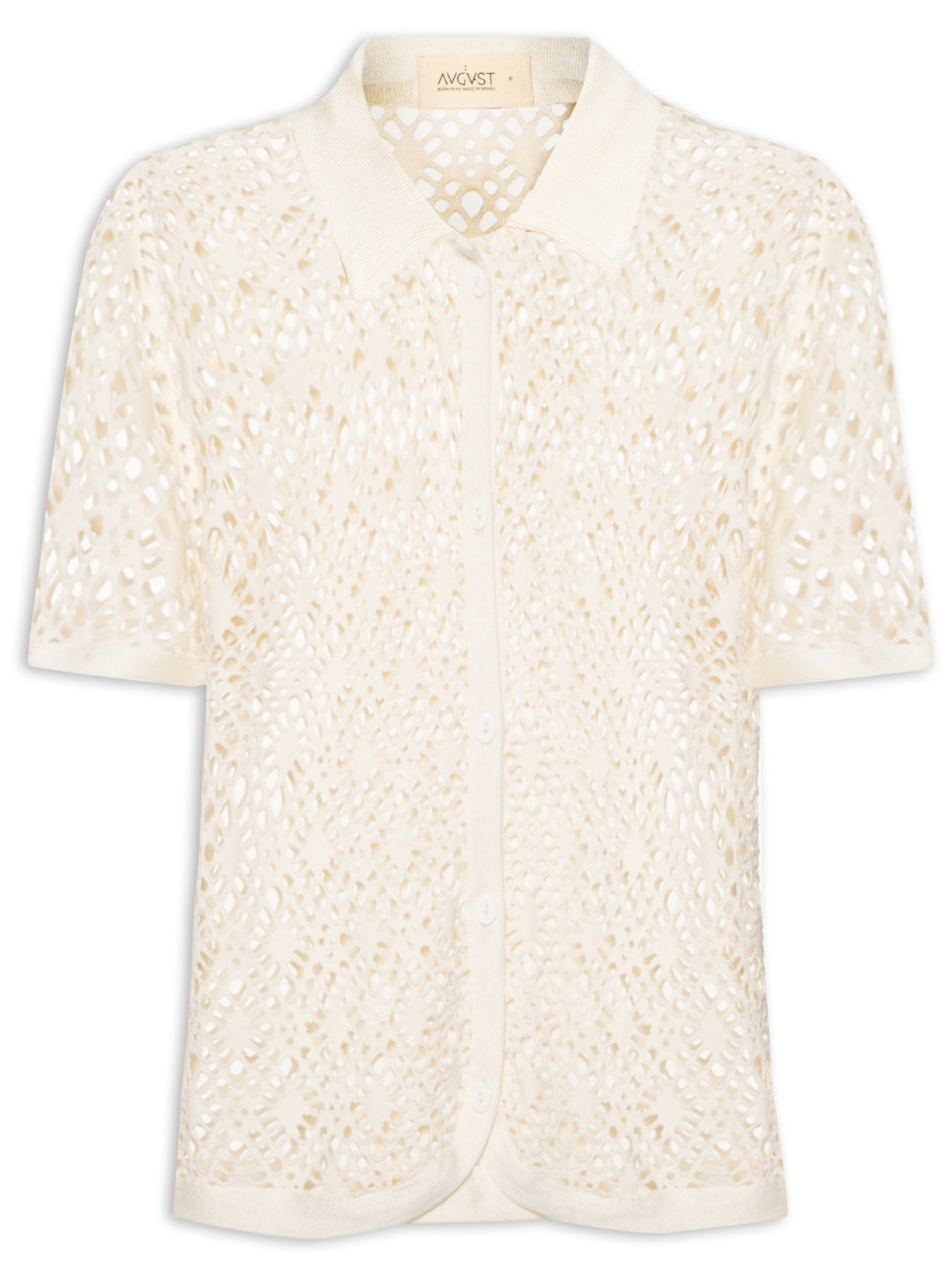 Polo Feminina De Tricot - Bege