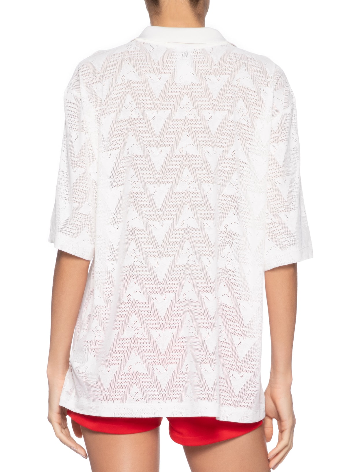 Polo Feminina Lace JSY Branco Adidas Originals