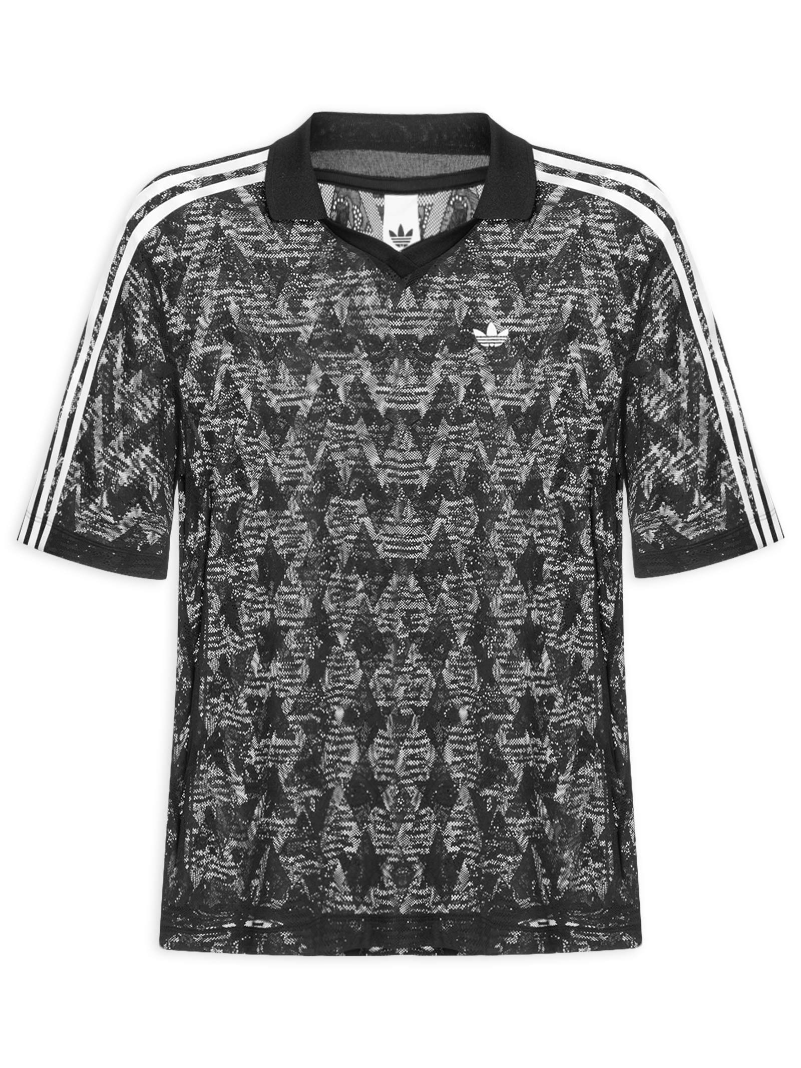 Polo Feminina Lace JSY - Preto - Adidas Originals