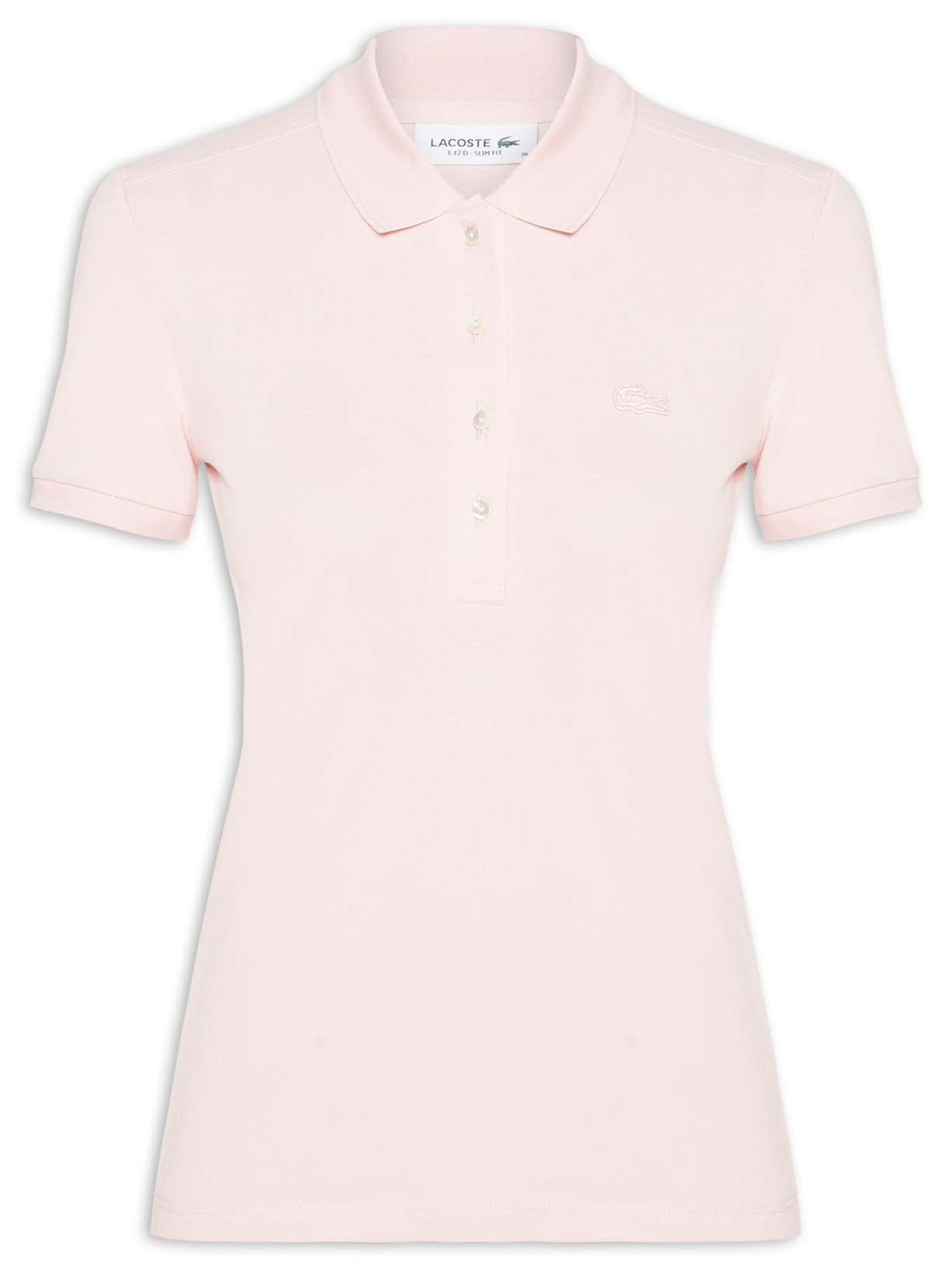 Polo Feminina Lacoste Em Piquet Rosa Lacoste