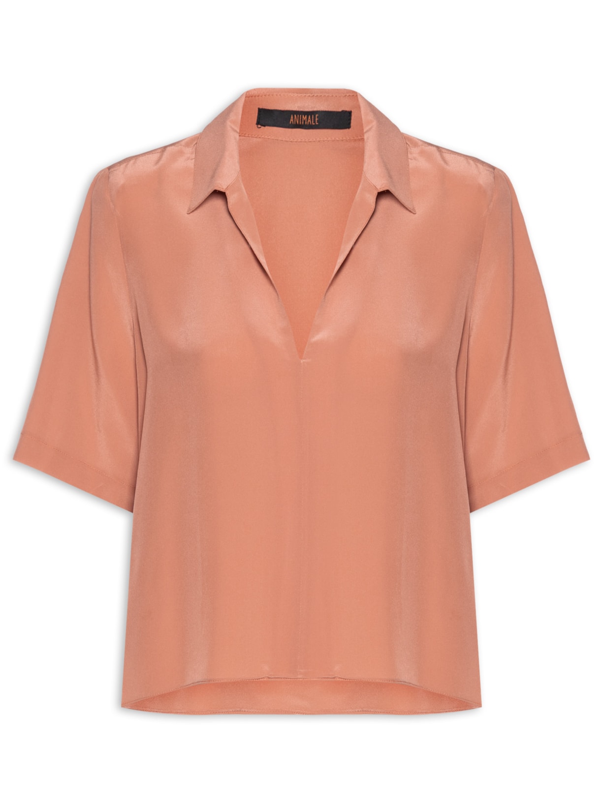 Polo Feminina Manga Curta Bronze Light - Rosa