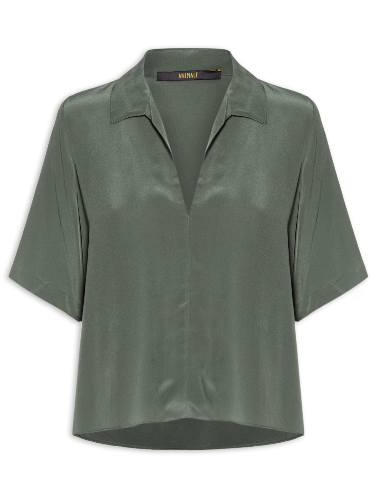 Polo Feminina Manga Curta Thyme - Verde