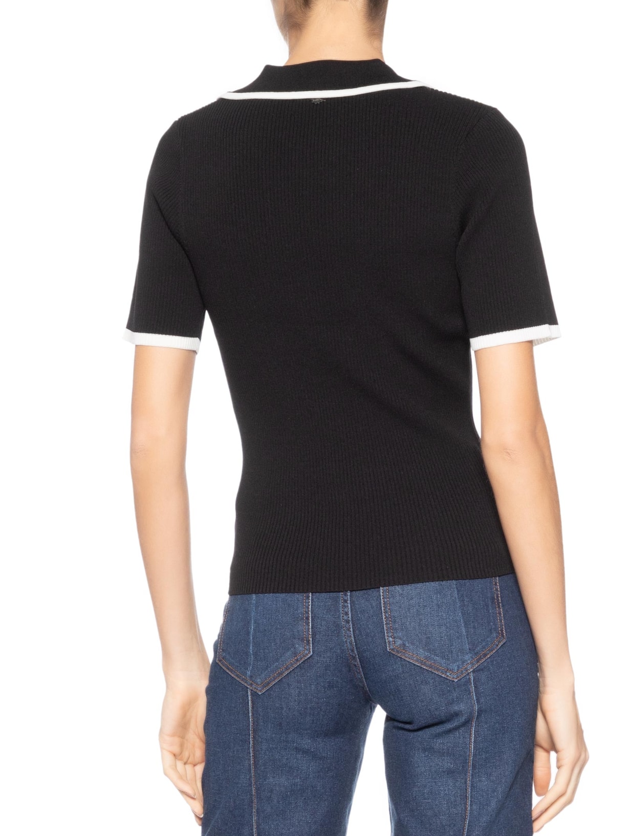 Polo Feminina Pat – Preto Le Lis