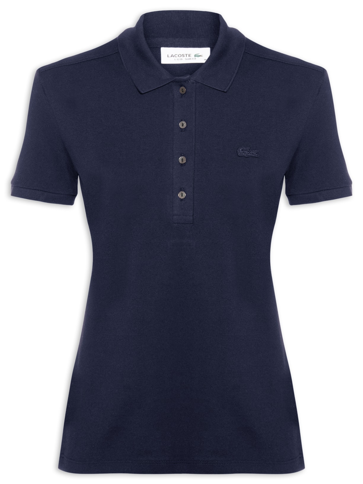 Polo Feminina Piquet Azul Lacoste