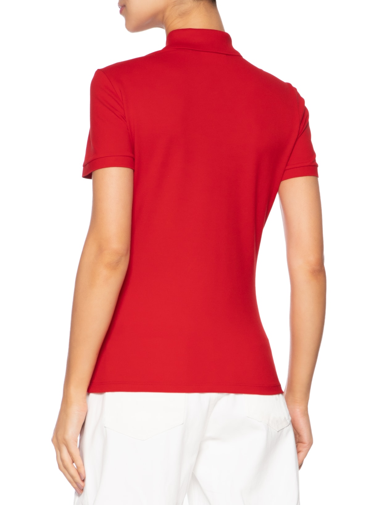 Polo Feminina Piquet Vermelho Lacoste