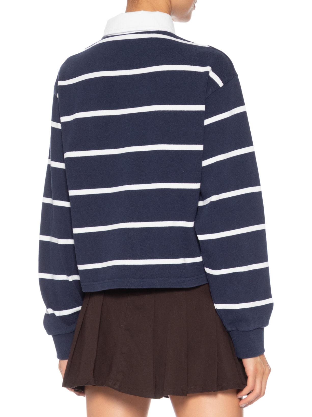 Polo Feminina Serif Logo Rugby Feminina Azul Sporty & Rich