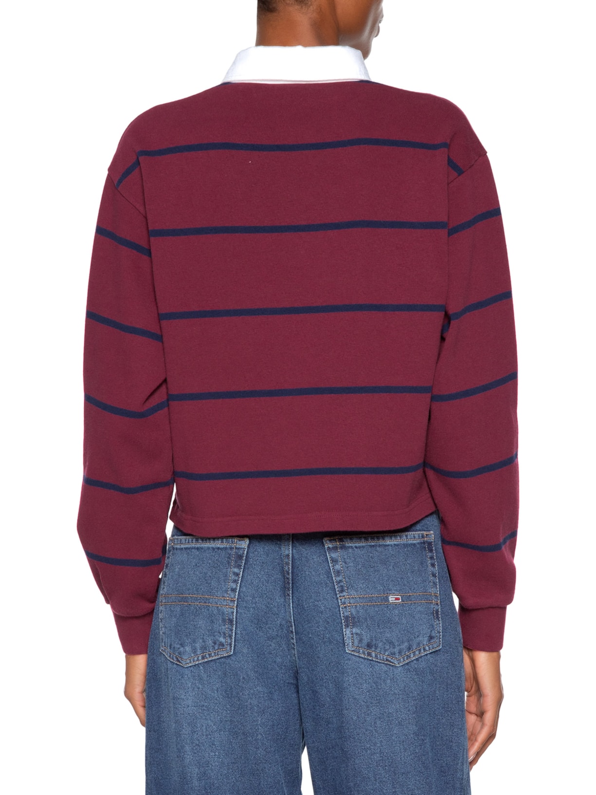 Polo Feminina Serif Logo Rugby Vermelho Sporty & Rich