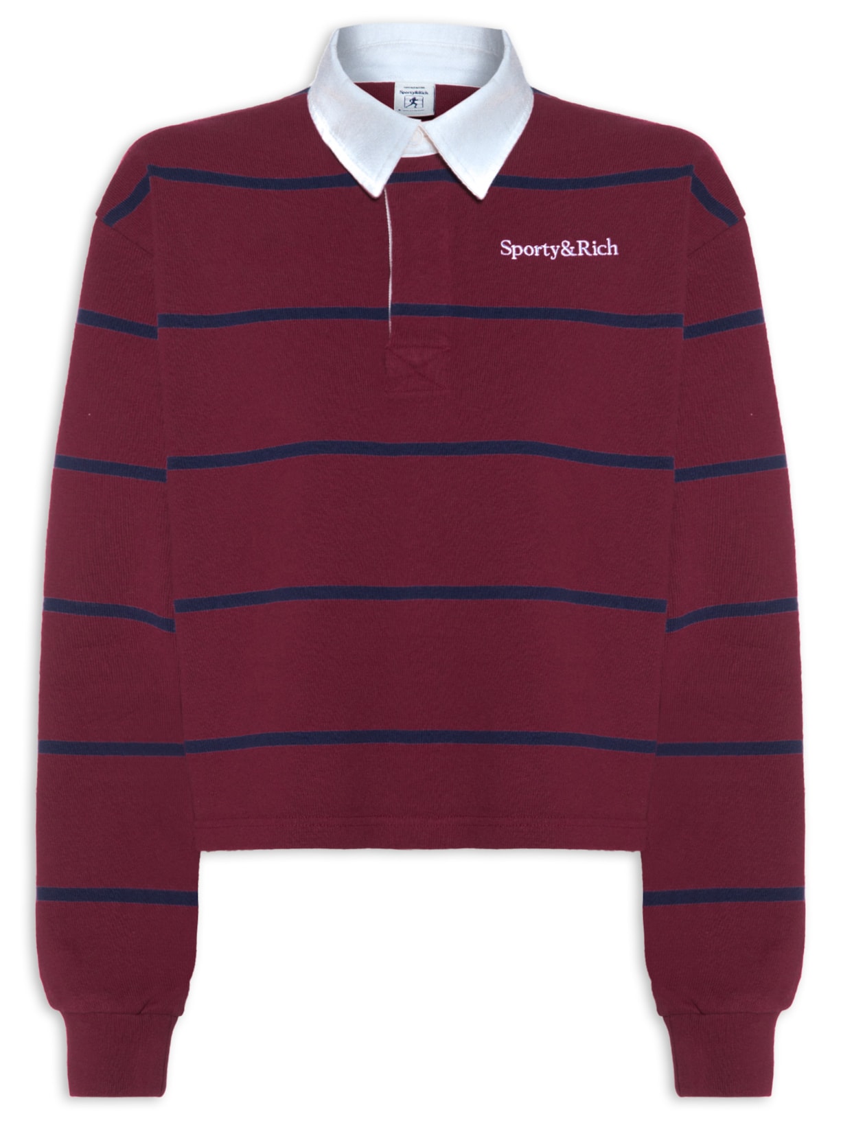 Polo Feminina Serif Logo Rugby Vermelho Sporty & Rich