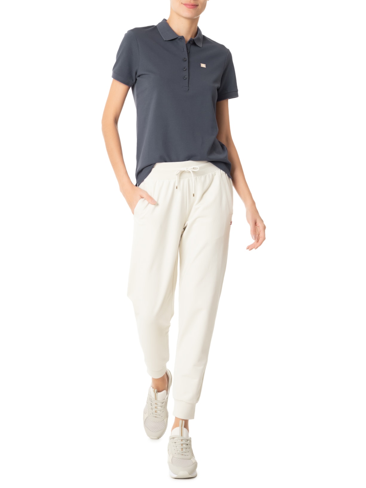 Polo Feminina Shirt Azul Ea7 Emporio Armani
