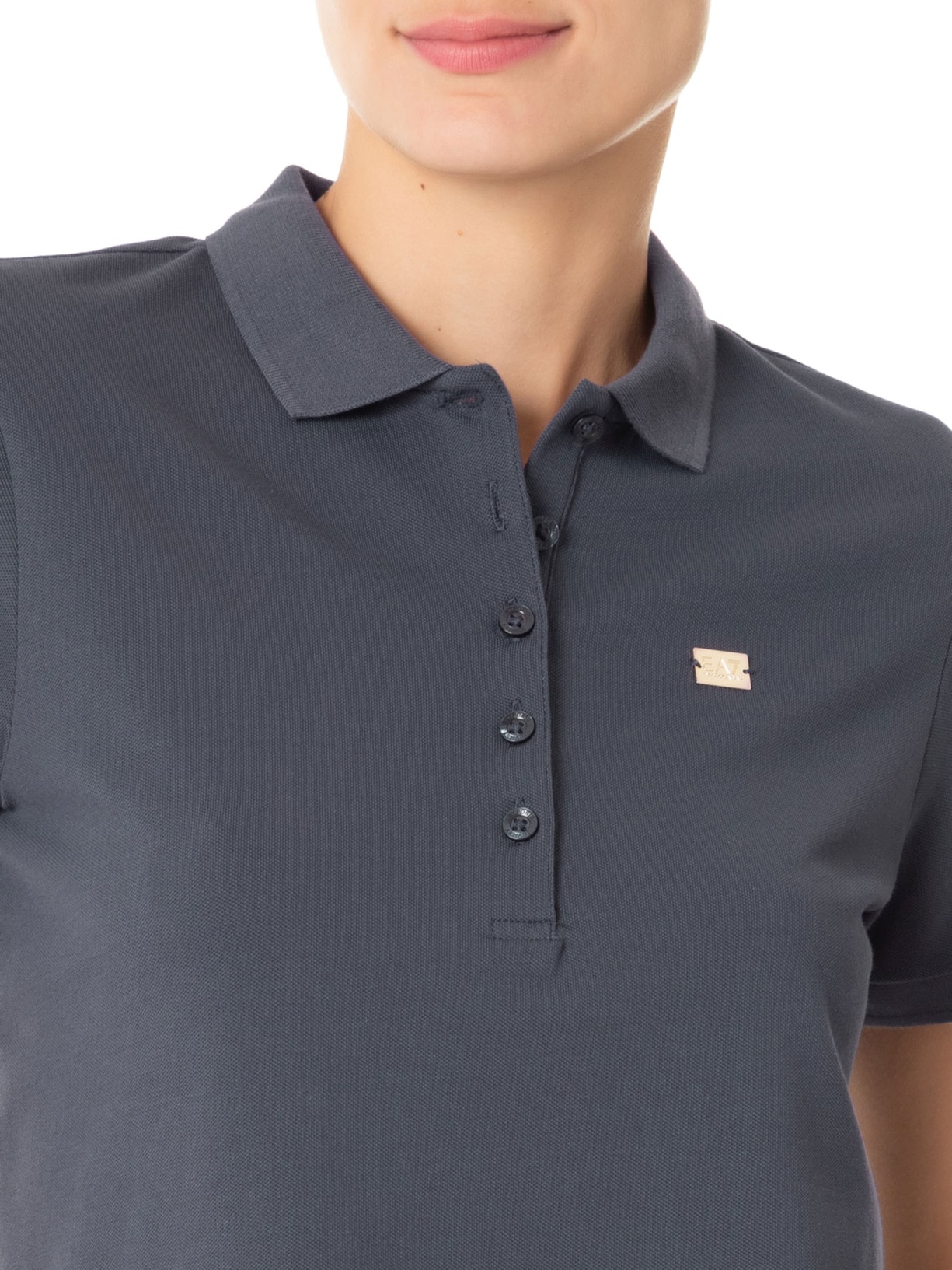 Polo Feminina Shirt Azul Ea7 Emporio Armani