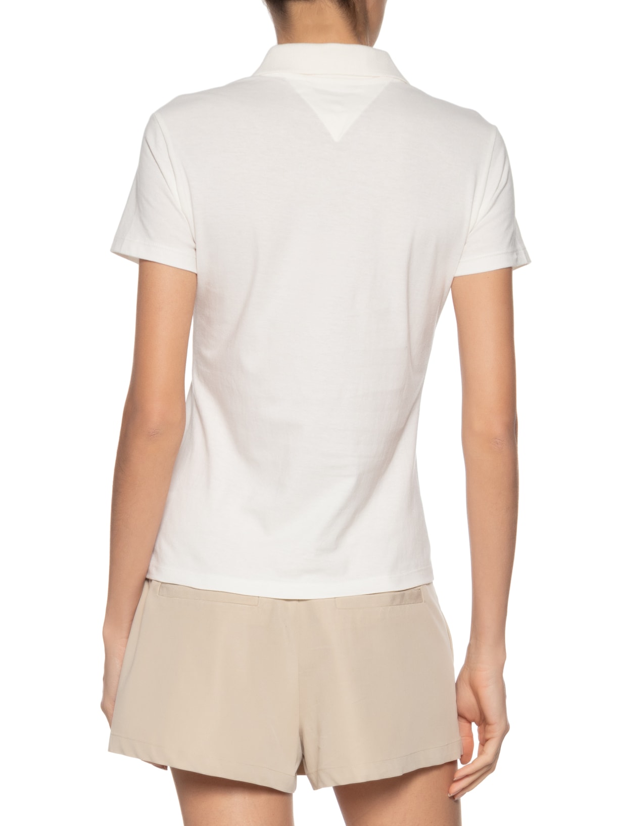 Polo Feminina Slim Essential Off White Tommy Jeans