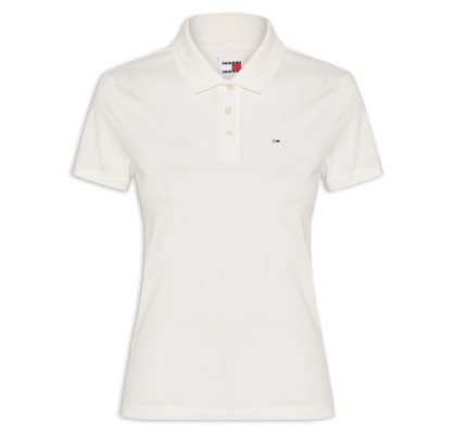 Polo Feminina Slim Essential - Off White