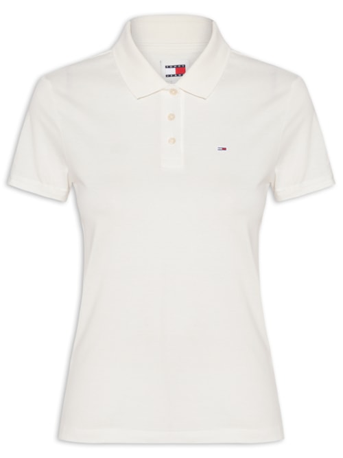 Polo Feminina Slim Essential - Off White