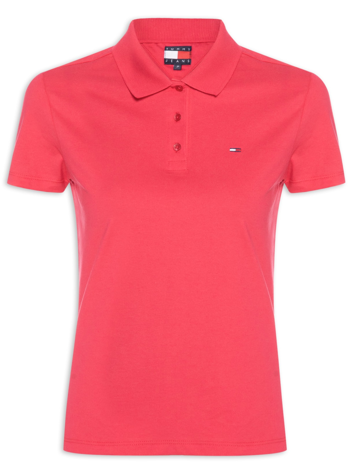 Polo Feminina Slim Essential Rosa Tommy Jeans