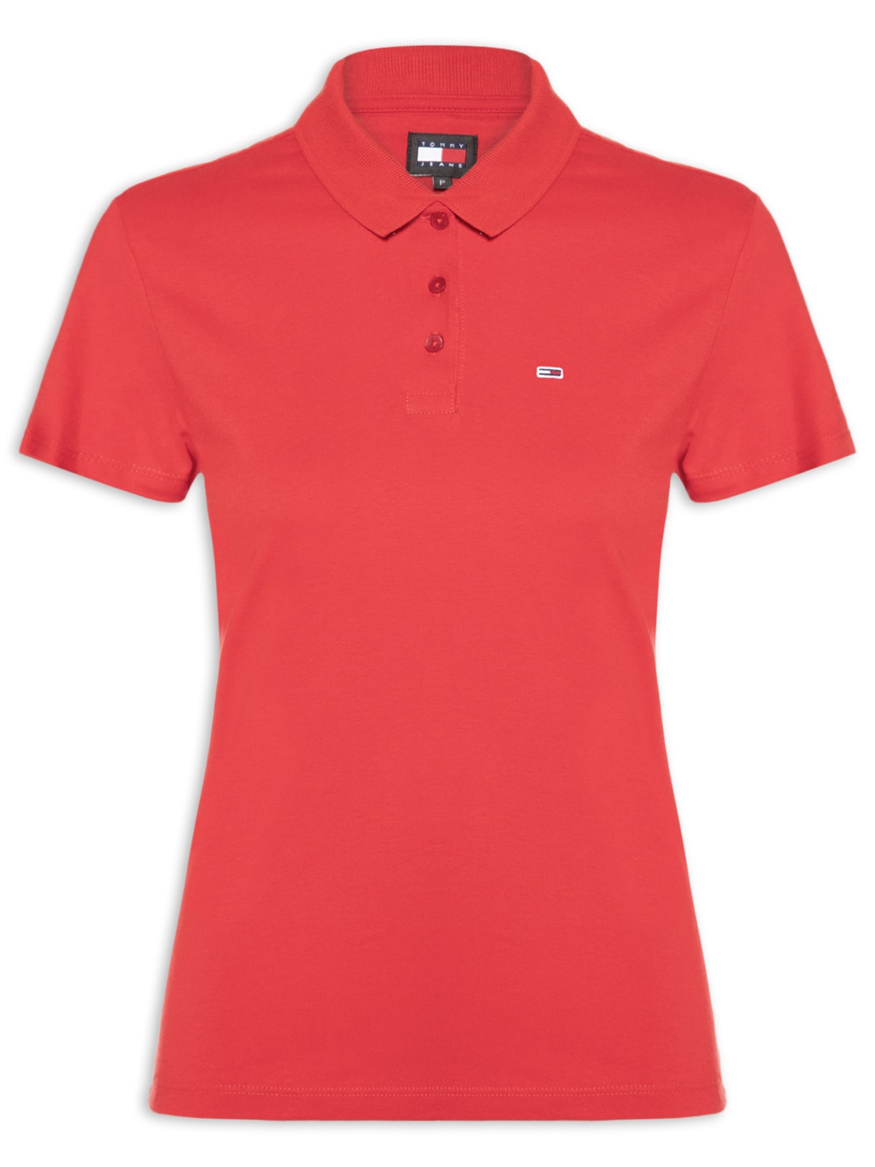 Polo Feminina Slim Essential - Vermelho