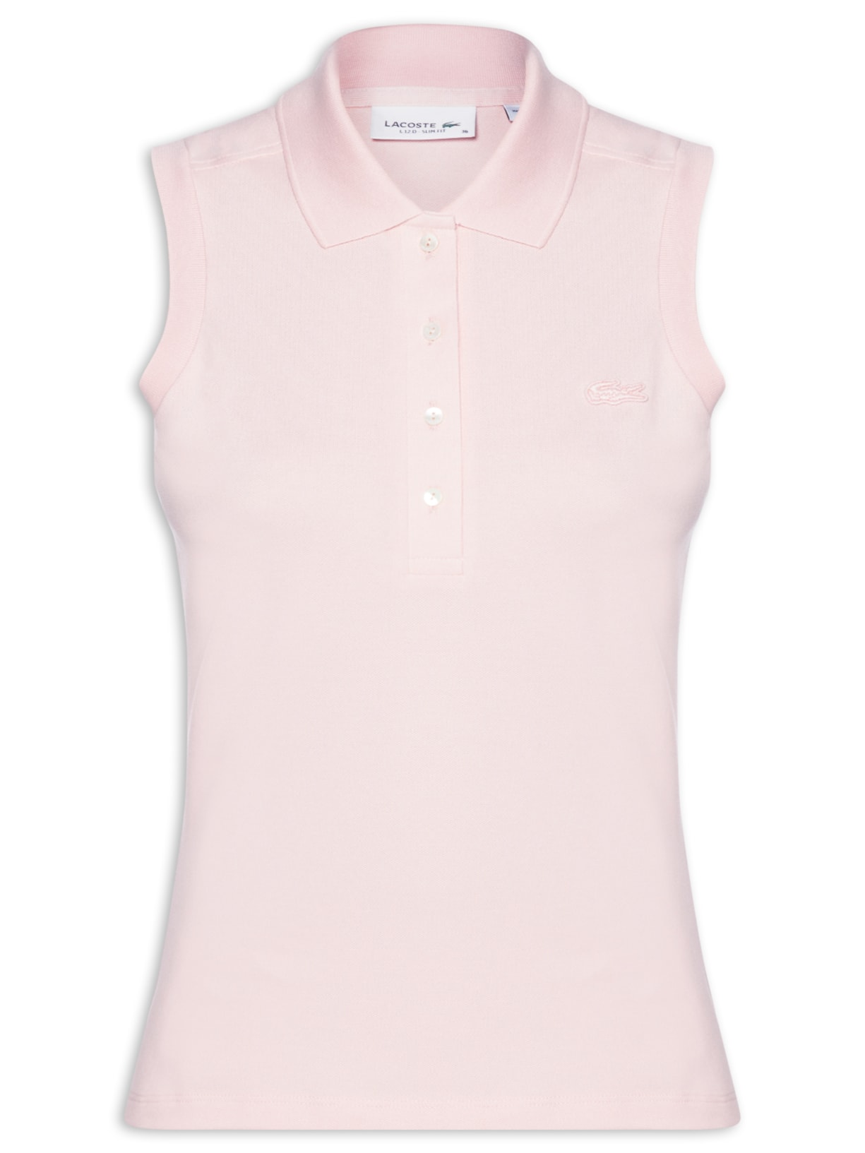 Polo Feminina Slim Fit Sem Mangas - Rosa