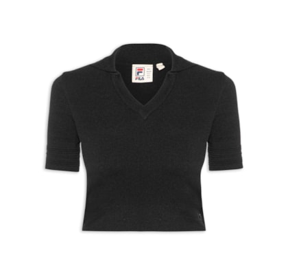 Polo Feminina Slim Grand Turismo - Preto