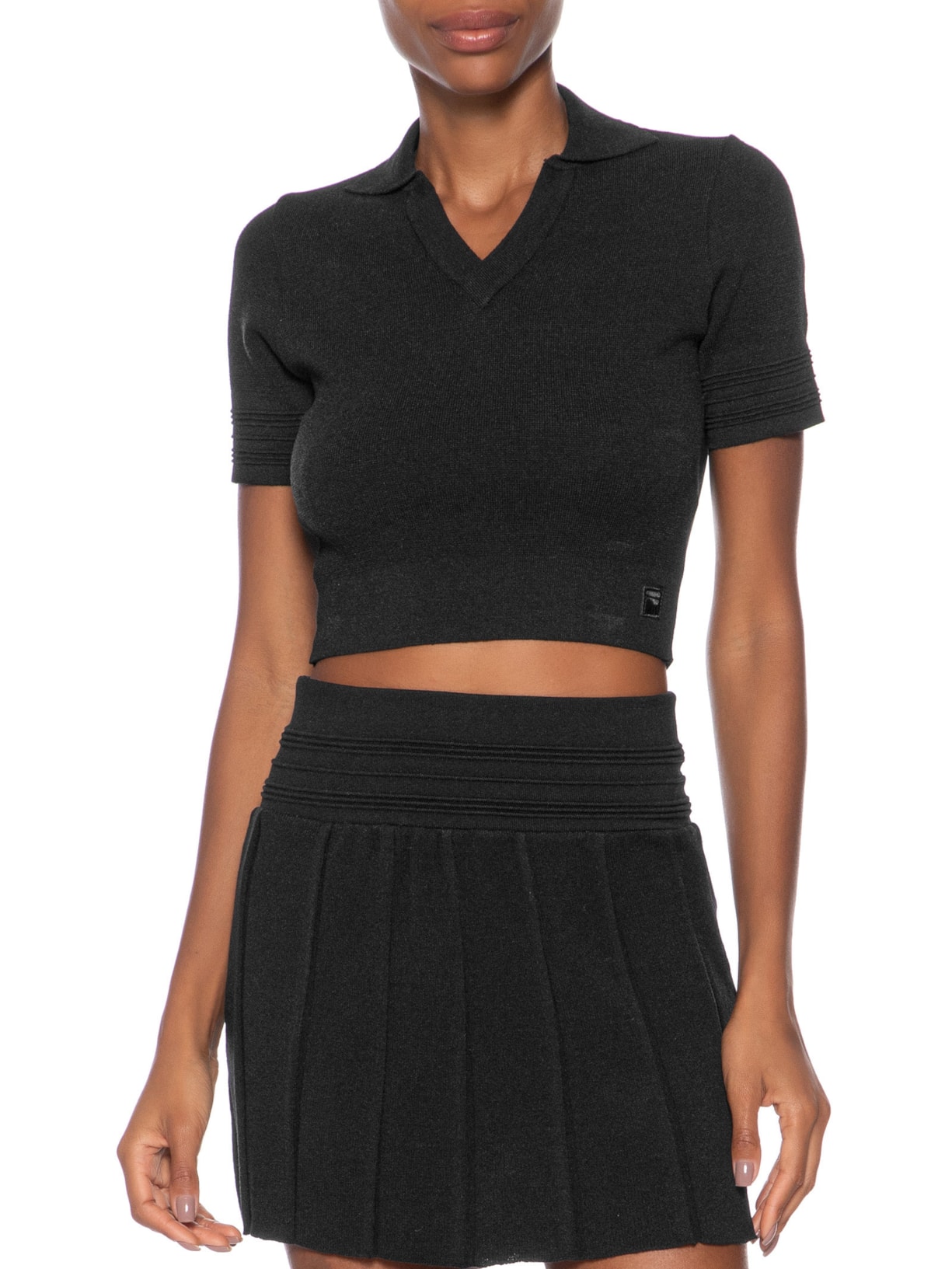 Polo Feminina Slim Grand Turismo Preto Fila