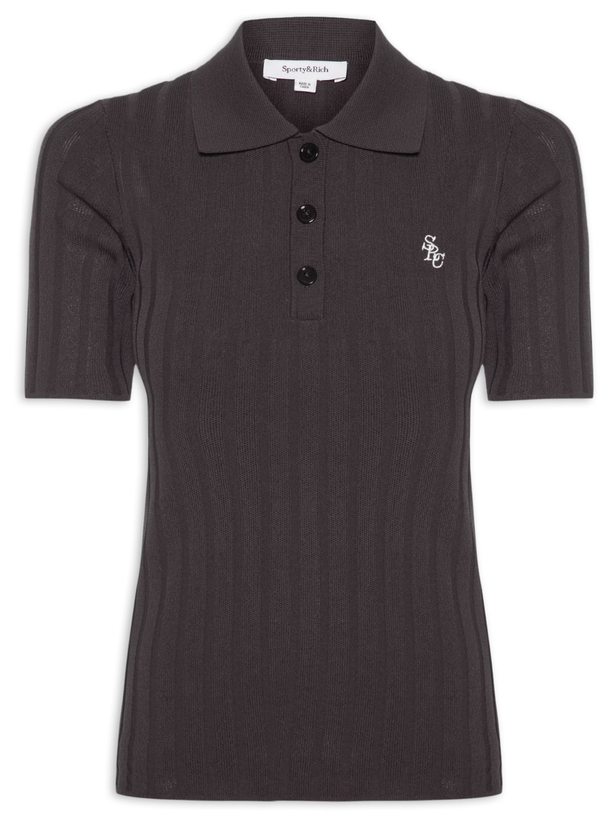 Polo Feminina SRC Ribbed Marrom Sporty & Rich
