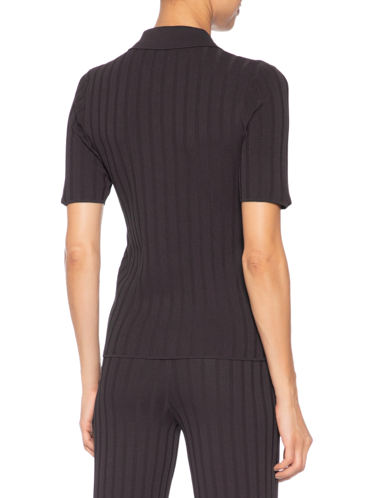 Polo Feminina SRC Ribbed Marrom Sporty & Rich