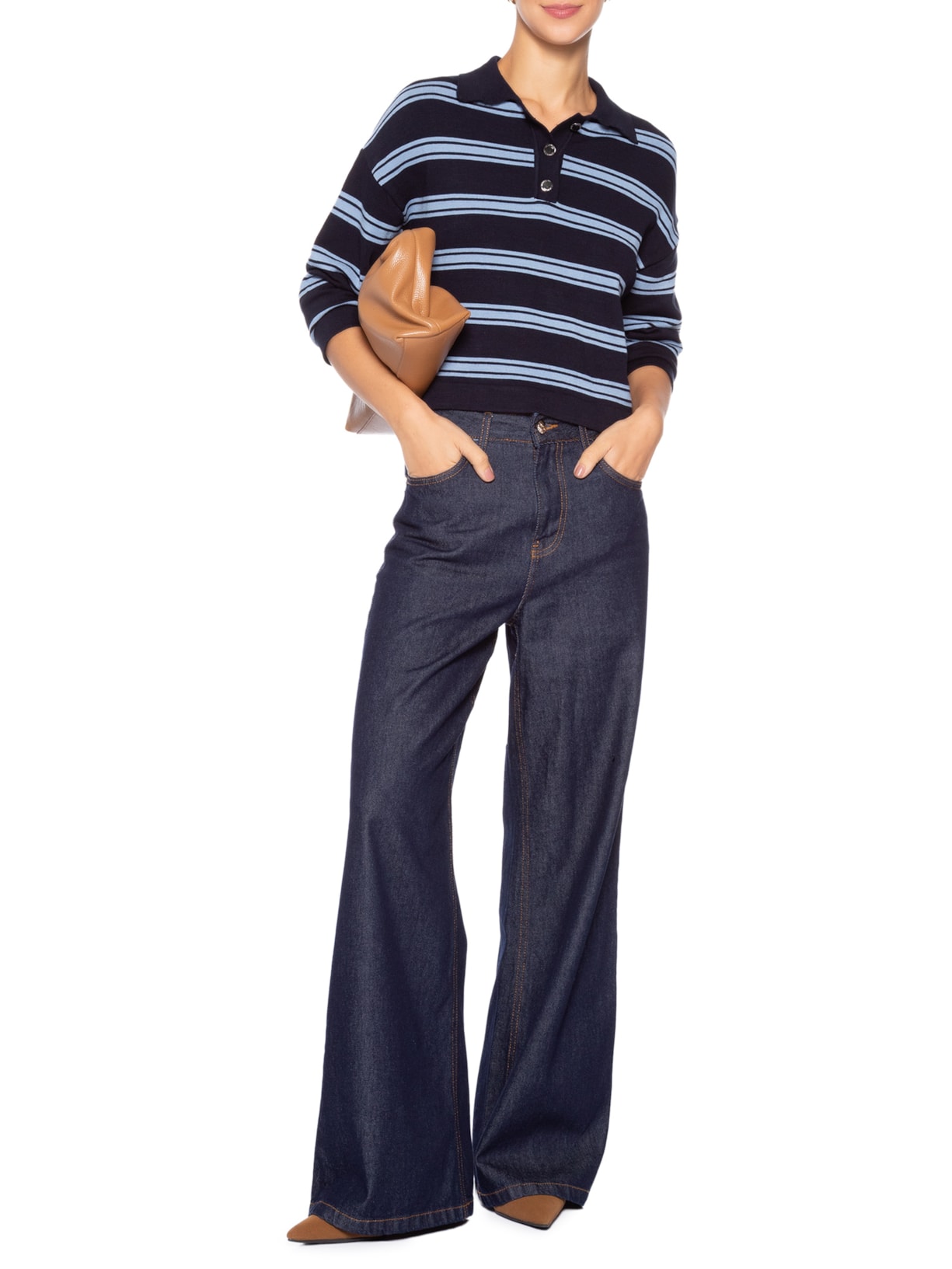 Polo Feminina Tracie Azul Le Lis