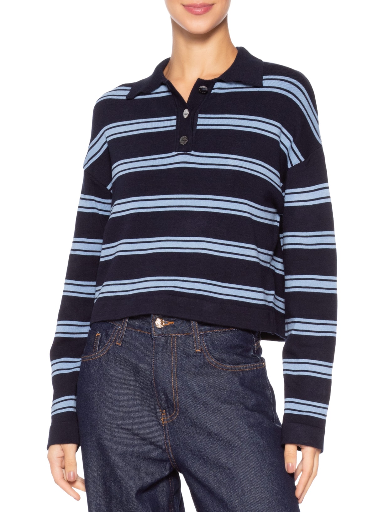 Polo Feminina Tracie Azul Le Lis