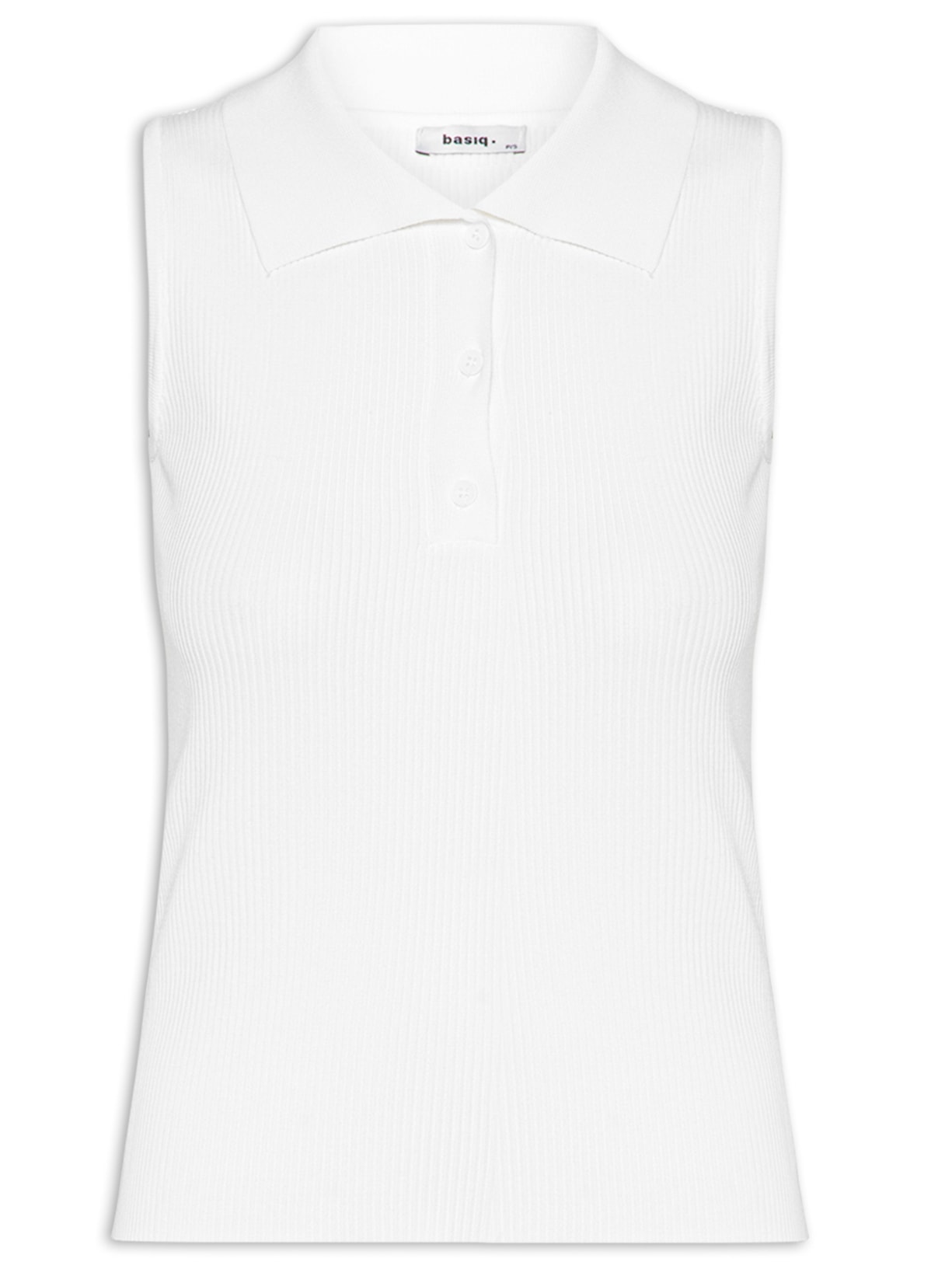 Polo Feminina Tricot - Branco