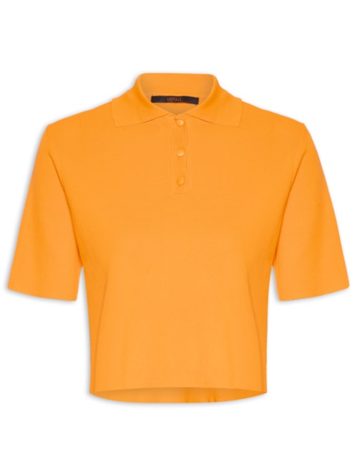 Polo Feminina Tricot - Laranja