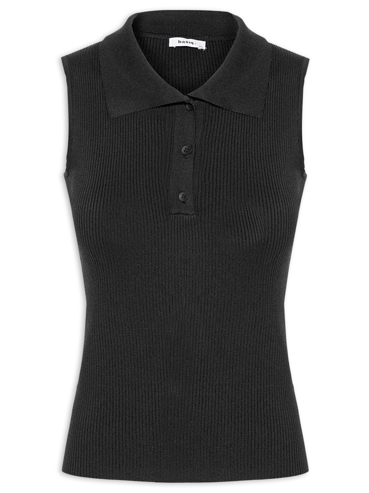 Polo Feminina Tricot - Preto
