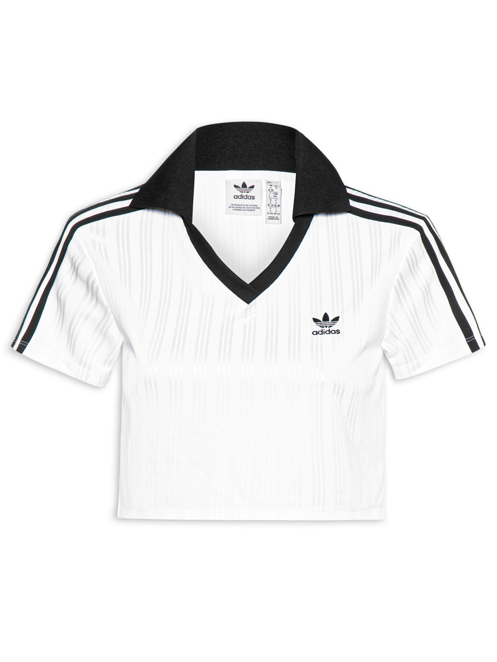Adidas Originals - Polo Feminina V Neck - Branco
