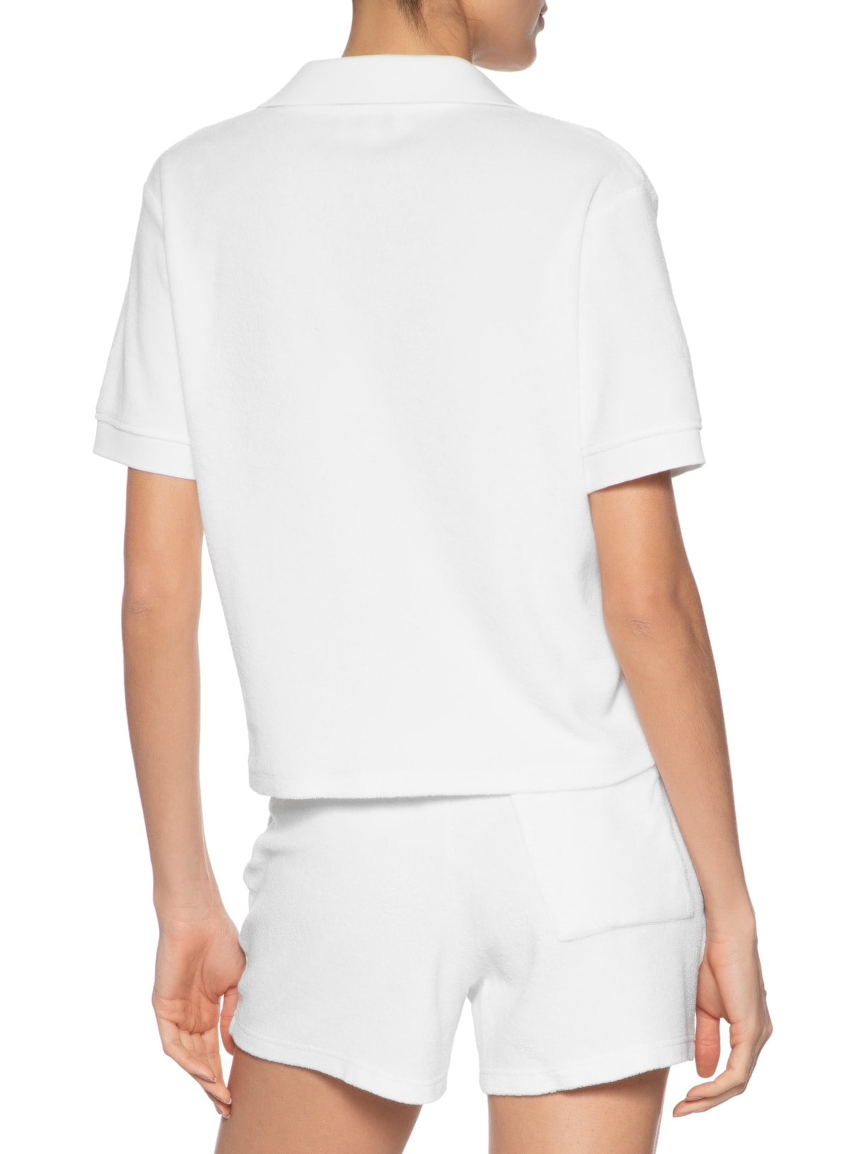 Polo Feminina Vendome Terry Branco Sporty & Rich