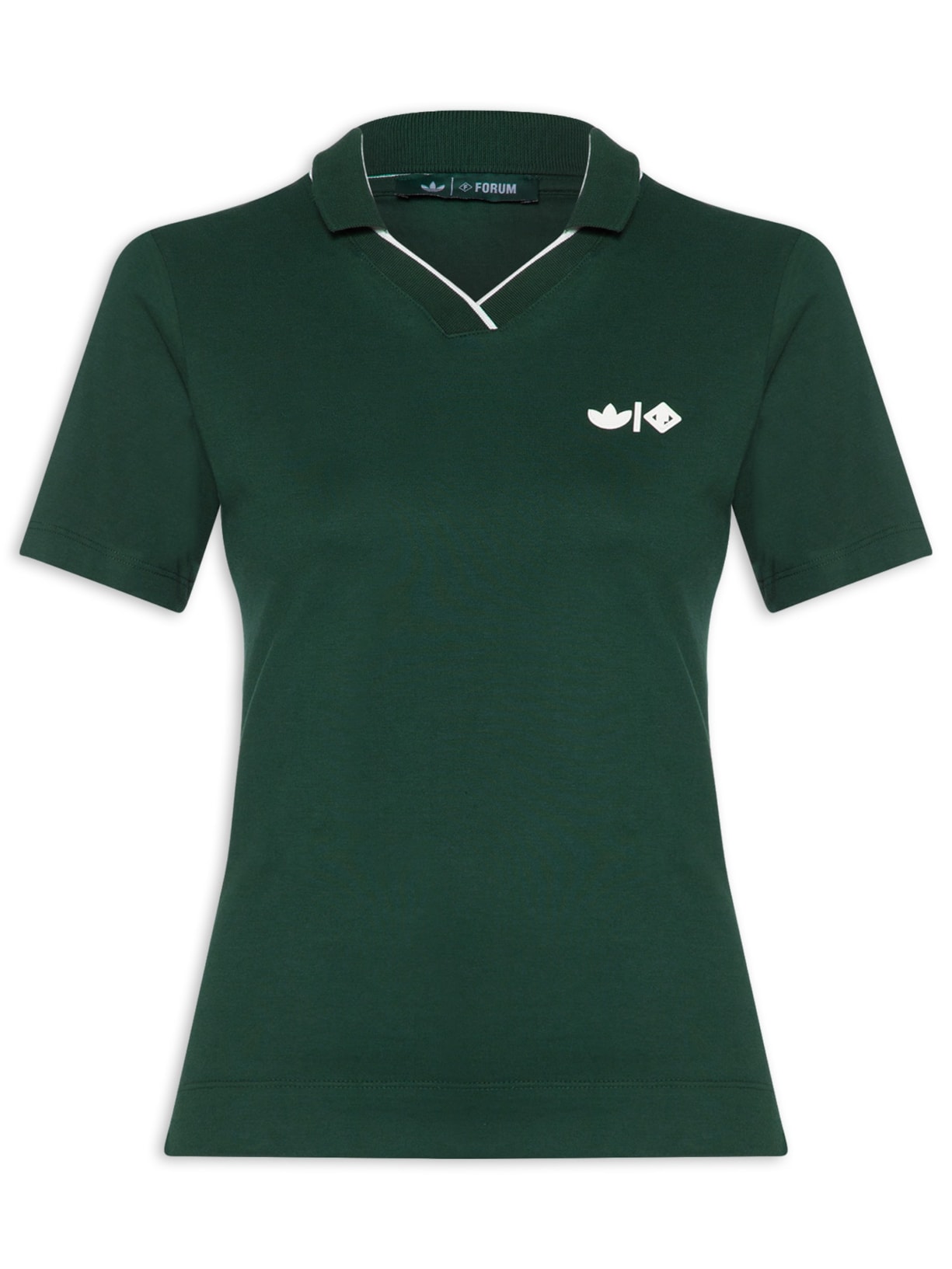 Polo Feminina Verde Forum + Adidas