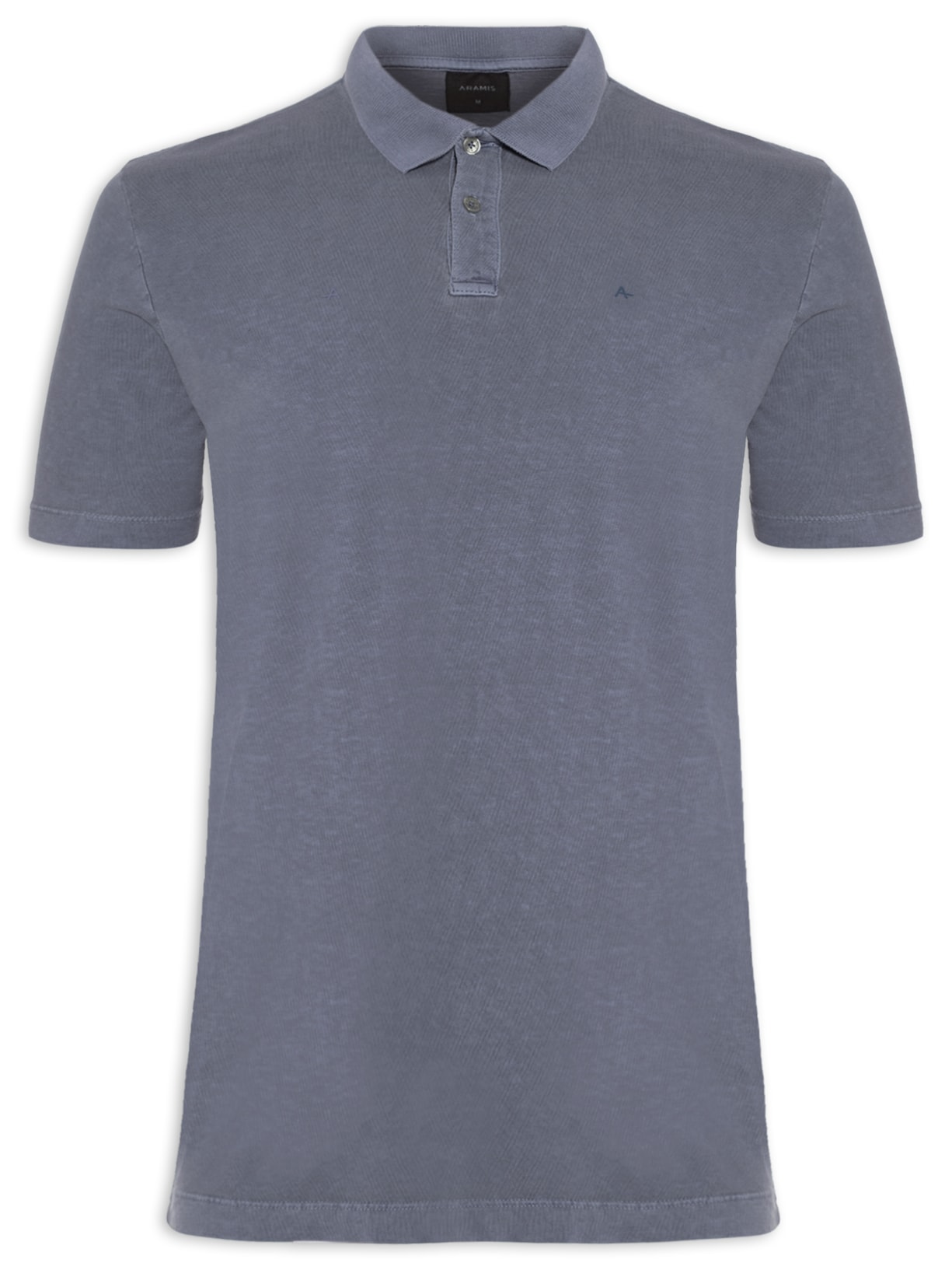 Polo Masculina 1/2 Malha Estonada - Azul